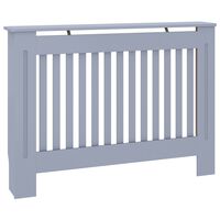 vidaXL Radiator Cover Anthracite 112x19x81.5 cm MDF