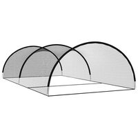 vidaXL Baseball-Schlagkäfig Schwarz 900x400x250 cm Polyester