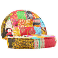vidaXL Puf 100 x 20 cm patchwork textil