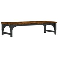 vidaXL Monitorständer Räuchereiche 55x23x14 cm Holzwerkstoff