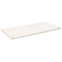 vidaXL Blat de birou, alb, 100x50x2,5 cm, lemn masiv de pin