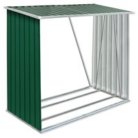 vidaXL Capannone da Giardino in Acciaio Zincato 163x83x154 cm Verde