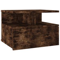 vidaXL Plovoucí noční stolek kouřový dub 40x31x27 cm kompozitní dřevo