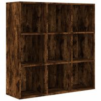 vidaXL Armoire à livres chêne fumé 98x29x97,5 cm