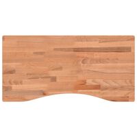 vidaXL Stolová doska 80x(36-40)x1,5 cm masívny buk