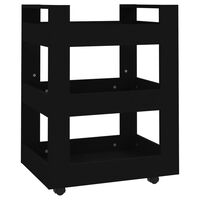 vidaXL Kuchyňský vozík černá 60 x 45 x 80 cm kompozitní dřevo