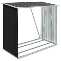 vidaXL Capannone da Giardino in Acciaio Zincato 163x83x154cm Antracite