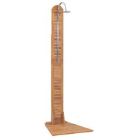 vidaXL Garden Shower Solid Teak 70x75x204 cm