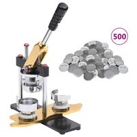vidaXL nozīmīšu izgatavošanas ierīce, 500 pamatnes, 25 mm