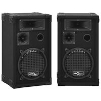 vidaXL Haut-parleurs scène Hifi passifs professionnels 2 pcs 800W Noir