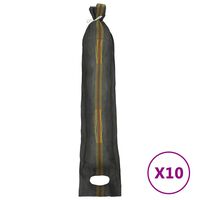 vidaXL liivakotid 10 tk, tumeroheline, 103 x 25 cm, HDPE