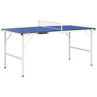 vidaXL kék pingpongasztal hálóval 152 x 76 x 66 cm
