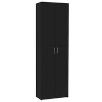 vidaXL Armadio per Ufficio Nero 60x32x190 cm in Legno Multistrato