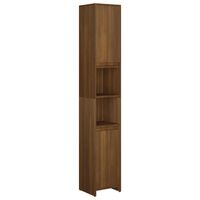 vidaXL Koupelnová skříňka hnědý dub 30x30x183,5 cm kompozitní dřevo