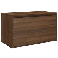 vidaXL Banco corredor 80x40x45 cm derivados madeira carvalho castanho