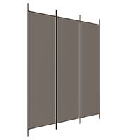 vidaXL Parawan 3-panelowy, antracytowy, 150x220 cm, tkanina