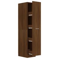 vidaXL Mobile Farmacia Rovere Marrone 30x42,5x150 cm Legno Multistrato