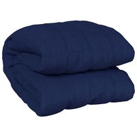 vidaXL Weighted Blanket Blue 135x200 cm Single 6 kg Fabric