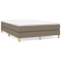 vidaXL Sängram utan madrass taupe 140x190 cm tyg