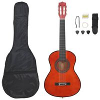 vidaXL 8dílný set klasická kytara pro začátečníky 1/2 34''