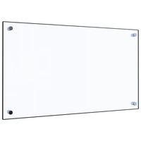 vidaXL Painel anti-salpicos cozinha 70x40 cm vidro temp. transparente