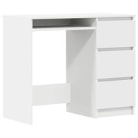vidaXL fehér szerelt fa íróasztal 90 x 45 x 76 cm