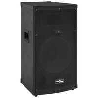 vidaXL Haut-parleur scène Hifi passif professionnel 1000W 37x37x64 cm