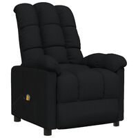 vidaXL Masážní křeslo černé textil