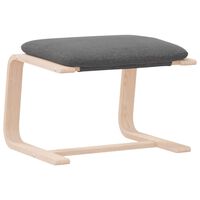 vidaXL Footstool Light Grey 51x41x40 cm Fabric