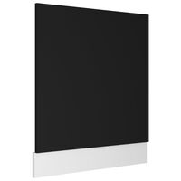 vidaXL Pannello Lavastoviglie Nero 59,5x3x67 cm Legno Multistrato