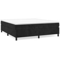 vidaXL Bettgestell ohne Matratze Schwarz 160x200 cm Samt