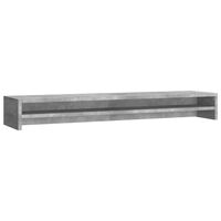 vidaXL betonszürke szerelt fa monitorállvány 100 x 24 x 13 cm