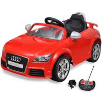 Audi TT RS Sēžamā Elektriskā Mašīna Bērniem, Tālvadības Pults, Sarkana