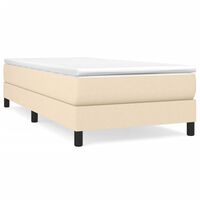 vidaXL Okvir kreveta bez madraca Krem 80x200cm Tkanina