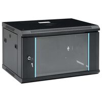 vidaXL væghængt netværksskab 4U 19" IP20 600x450x375 mm