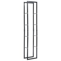 vidaXL Brennholzregal Schwarz 40×25×200 cm Stahl