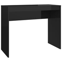 vidaXL magasfényű fekete szerelt fa íróasztal 90 x 40 x 72 cm