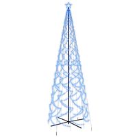 vidaXL Kegelkerstboom 1400 LED's blauw 160x500 cm