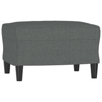 vidaXL Taburet, gri închis, 60x50x41 cm, material textil