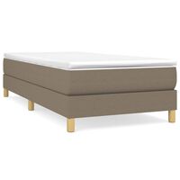 vidaXL Bedframe zonder matras 80x200 cm stof taupe