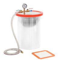 vidaXL Vacuümkamer 22,7 L roestvrij staal