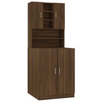 vidaXL Washing Machine Cabinet Brown Oak Engineered Wood