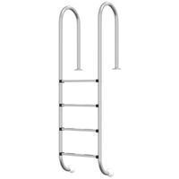 vidaXL 304-es rozsdamentes acél medencelétra 54 x 38 x 184,5 cm