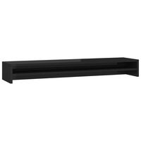 vidaXL Supporto Monitor Nero Lucido 100x24x13 cm in Legno Multistrato