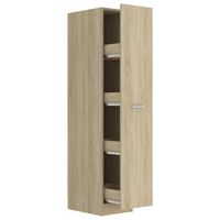 vidaXL Armario de boticario contrachapado color roble 30x42,5x150 cm