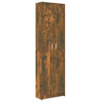 vidaXL Šatník do chodby dymový dub 55x25x189 cm spracované drevo