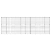 vidaXL horganyzott acél gabion fal borítással 600 x 30 x 200 cm