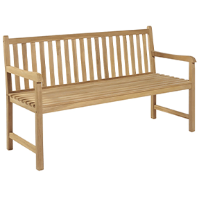 wooden outdoor bench