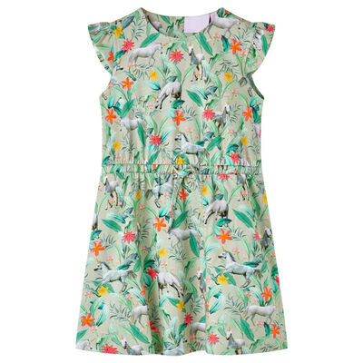 Kids' Dress with Flying Sleeves
